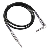 Cable de audio para guitarra eléctrica TC048SL de 6,35 mm con conector recto a codo, 1,8 m, 3 m, 6 m, 10 m